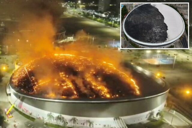 Grande incêndio deflagra no Parque Olímpico do Rio de Janeiro Grande incêndio deflagra no Parque Olímpico do Rio de Janeiro