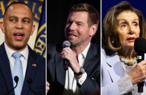 Hakeem Jeffries, Nancy Pelosi e outros pedem que Eric Swalwell encerre a candidatura a governador após alegações bombásticas de agressão sexual Hakeem Jeffries, Nancy Pelosi e outros pedem que Eric Swalwell encerre a candidatura a governador após alegações bombásticas de agressão sexual