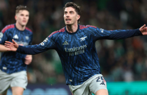 Havertz marca tarde e o Arsenal rouba a vantagem da Liga dos Campeões contra o Sportin Havertz marca tarde e o Arsenal rouba a vantagem da Liga dos Campeões contra o Sportin