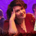 Rachel Reid, Jacob Tierney e Versha Sharma no palco da BookCon