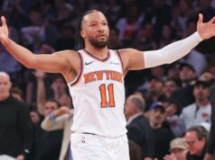 Heróis, zeros da vitória do Knicks no jogo 1 sobre o Hawks: Jalen Brunson dá o pontapé inicial Jalen Brunson, que marcou 28 pontos, reage durante seu primeiro quarto de 19 pontos na vitória dos Knicks por 113-102 no jogo 1 sobre os Hawks em 18 de abril de 2026 no Madison Square Garden.