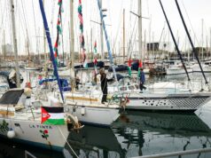 História das campanhas da flotilha para acabar com o cerco de Israel a Gaza Navio INTERATIVO-Freedom Flotilla Madleen interceptado em 9 de junho-1749471369