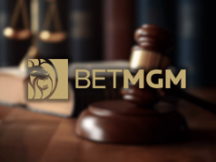 Homem do Tennessee processa BetMGM por supostas falhas em apostas de autoexclusão Logotipo da BetMGM sobre o fundo do tribunal com o martelo do juiz e a balança da justiça, simbolizando processos de jogos de azar e disputas legais envolvendo operadores de apostas esportivas. Homem do Tennessee processa BetMGM por supostas falhas em apostas de autoexclusão