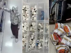 Homem é preso por suspeita de roubo após supostamente substituir Legos por macarrão antes de devolvê-los para reembolso A pasta seca Jarrelle Augustine supostamente substituiu os Legos porCrédito: Departamento de Polícia de Irvine
