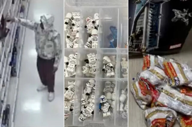 A pasta seca Jarrelle Augustine supostamente substituiu os Legos porCrédito: Departamento de Polícia de Irvine