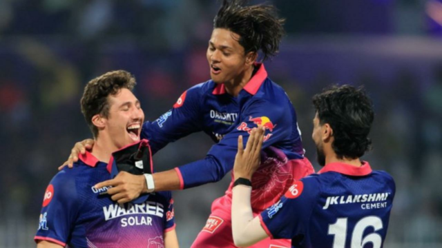 IPL 2026: Os arremessadores do RR enganam os batedores do KKR enquanto os anfitriões alcançam 70 corridas em 10 saldos
