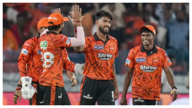 IPL 2026: Praful Hinge leva 4 postigos enquanto RR cai para 40/5 contra SRH
