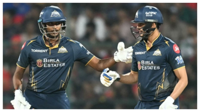 IPL 2026: Sai Sudarshan marca 78 pontos enquanto o GT corre para 104/0 contra o RCB em 10 saldos
