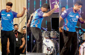 IPL 2026: Suryakumar Yadav imita os passos de Dhurandhar durante o show do MI Stage IPL 2026: Suryakumar Yadav imita os passos de Dhurandhar durante o show do MI Stage