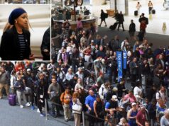 Ilhan Omar admite que os democratas são os culpados pelo fechamento do DHS, bloqueando o financiamento com ameaça terrorista ‘maior do que o normal’ O deputado norte-americano Ilhan Omar caminha no dia da votação na Câmara dos Representantes dos EUA sobre uma resolução bipartidária sobre poderes de guerra.