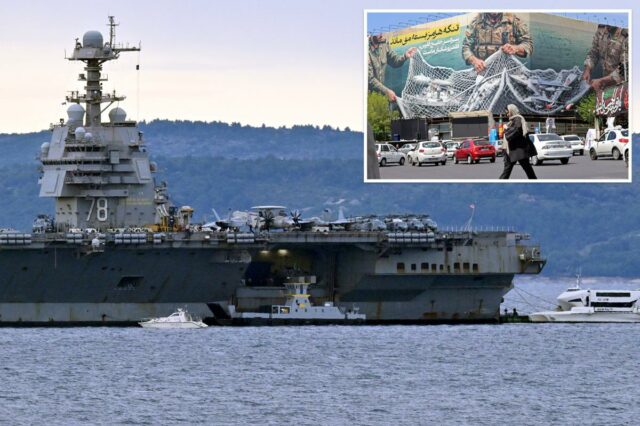Irã emite alerta terrível sobre o bloqueio do Estreito de O porta-aviões USS Gerald R. Ford atracou na cidade costeira croata de Split com rebocadores e embarcações civis nas proximidades.