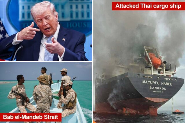 Irã promete assumir o controle do estreito de Bab el-Mandeb Irã promete assumir o controle do estreito de Bab el-Mandeb em meio à ameaça de aniquilação de Trump