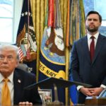 Trump posted a picture (left) appearing to depict him as Jesus on Truth Social. On Sunday, he returned to the White House (right) after attending a UFC event in Miami