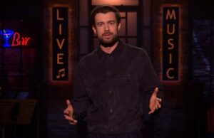 Jack Whitehall brinca que reservou o DJ demitido da BBC Scott Mills para seu casamento no monólogo ‘SNL UK’ Jack Whitehall brinca que reservou o DJ demitido da BBC Scott Mills para seu casamento no monólogo 'SNL UK'