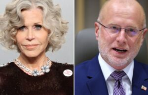 Jane Fonda critica a revisão das licenças ABC pela FCC como uma ‘tentativa nua e crua de armar o poder do governo contra a dissidência’ Jane Fonda critica a revisão das licenças ABC pela FCC como uma 'tentativa nua e crua de armar o poder do governo contra a dissidência'