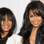 A família Jackson filma um programa de TV no Burbank Studios, na Califórnia, em 13 de novembro de 1976. Da esquerda para a direita, Randy, La Toya, Marlon, Janet, Michael, Jackie, Rebbie e Tito.