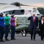 Soldados da Força de Autodefesa Japonesa conduzem operação de busca e resgate em um local de deslizamento de terra causado pelo tufão Nanmadol na cidade de Mimata, província de Miyazaki, na ilha principal mais ao sul do Japão, Kyushu, em 19 de setembro de 2022, nesta foto tirada por Kyodo. Crédito obrigatório Kyodo via REUTERS ATENÇÃO EDITORES - ESTA IMAGEM FOI FORNECIDA POR TERCEIROS. CRÉDITO OBRIGATÓRIO. JAPÃO FORA. SEM VENDAS COMERCIAIS OU EDITORIAIS NO JAPÃO