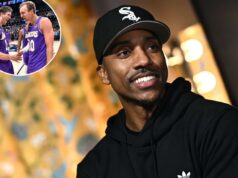 Jeff Teague tem uma opinião quente sobre Austin Reaves, Lakers: ‘Cara branco de verdade’ O astro aposentado da NBA, Jeff Teague, com capuz preto e boné de beisebol, parecendo certo com um sorriso.