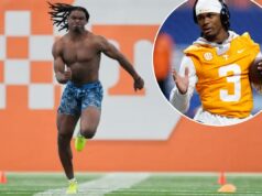 Jermod McCoy mudou completamente sua perspectiva do Draft da NFL para 2026 em uma cena incrível Jermod McCoy corre a corrida de 40 jardas durante o dia profissional de futebol americano da NFL do Tennessee, terça-feira, 31 de março de 2026, em Knoxville, Tennessee.