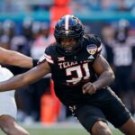 Texas Tech pass rusher David Bailey (31)