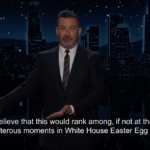 Jimmy Kimmel zomba de Trump falando sobre Biden para crianças no Easter Egg Roll