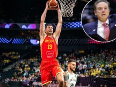 John’s contrata o ala internacional Djordije Jovanovic dias após o respingo de Quinn Ellis Um jogador de Montenegro com camisa vermelha com o número 13 enterrou a bola no aro durante um jogo do FIBA EuroBasket 2025 contra a Lituânia.