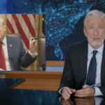 Jon Stewart tem uma reação brutal a Trump tagarelando sobre canetas