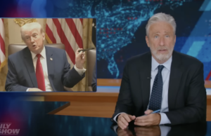 Jon Stewart tem uma reação brutal a Trump tagarelando sobre canetas Jon Stewart tem uma reação brutal a Trump tagarelando sobre canetas