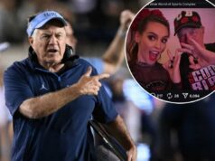 Jordon Hudson concede o título ao namorado Bill Belichick após seu último campeonato de líderes de torcida Bill Belichick