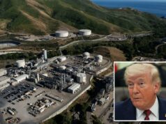 Juiz de Santa Bárbara emite decisão importante que coloca em risco o projeto petrolífero offshore da Califórnia O presidente Donald Trump fala no Salão Oval.