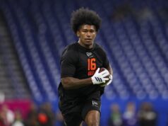 KC Concepcion recebe forte endosso antes do draft da NFL KC Concepcion at NFL Scouting Combine 2026 before NFL Draft