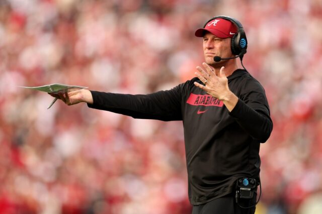 Alabama head coach Kalen DeBoer