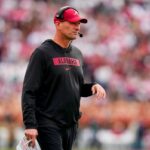 O técnico do Alabama, Nick Saban, nas quartas de final do College Football Playoff - Rose Bowl.