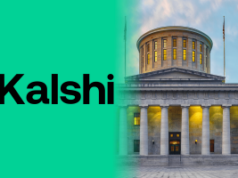 Kalshi desafia Ohio sobre proposta de multa de US$ 5 milhões ao regulador Logotipo Kalshi sobreposto no prédio do Ohio Statehouse, simbolizando a disputa legal com os reguladores de Ohio sobre contratos de eventos esportivos e leis de jogos de azar. Kalshi desafia Ohio sobre proposta de multa de US$ 5 milhões ao regulador