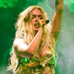 Karol G at the 2026 Coachella Valley Music And Arts Festival - Weekend 1 - Day 3 on April 12, 2026 in Indio, California.