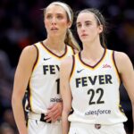 Indiana Fever stars Caitlin Clark and Lexie Hull