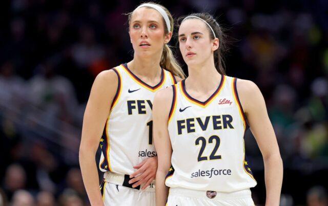 Indiana Fever stars Caitlin Clark and Lexie Hull