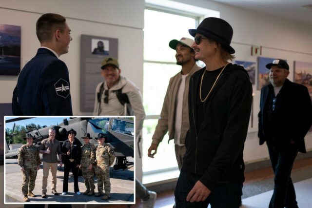 Kid Rock e o secretário da Guerra Pete Hegseth voaram para os céus em helicópteros de ataque Apache do Exército na segunda-feira, enquanto visitavam uma base do Exército na Virgínia.