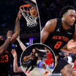 Knicks esmagam os humildes Bulls e conquistam a terceira temporada consecutiva de 50 vitórias