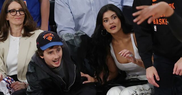 Timothee Chalamet e Kylie Jenner Boston Celtics e New York Knicks