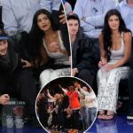 Kylie Jenner se junta ao namorado Timothee Chalamet em uma multidão repleta de estrelas para o jogo 5 do Knicks-Hawks no MSG
