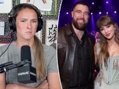 Kylie Kelce criticada por fãs por reclamar sobre perguntas sobre o casamento de Travis e Taylor Swift Kylie Kelce criticada por fãs por reclamar sobre perguntas sobre o casamento de Travis e Taylor Swift