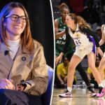 A CEO do Bay FC, Stacy Johns, falando no 2026 SheBelieves Summit.