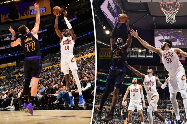 Lakers conquista 50ª vitória da temporada com vitória sobre Cavaliers
