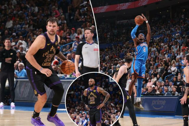 Lakers eliminado pelo Thunder com incerteza sobre o status de Luka Doncic
