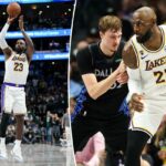 Lakers permanecendo atento à carga de trabalho de LeBron, mesmo com Dončić e Reaves afastados