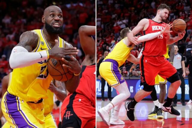 Lakers venceu Rockets sem Kevin Durant no jogo 3 e lidera por 3 a 0 na série
