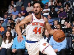 Landry Shamet, do Knicks, tem um primeiro jogo forte em troca Landry Shamet, que marcou 13 pontos, na vitória dos Knicks por 130-119 sobre os Grizzlies em 1º de abril de 2026, em Memphis.
