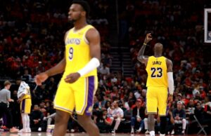 LeBron James critica Rockets por ‘desrespeito’ ao redor do filho Bronny GettyImages-2271994634 LeBron e Bronny