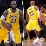 LeBron James, do Lakers, diz que jogar com Bronny nos playoffs é a “coisa mais louca”